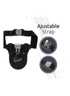 PROMATE DSLR Holster Belt Holder, Universal Camera Waist Belt Clip Holster With Quick Release Launch For DSLR Camera For Canon Nikon Sony Black  - Image 5