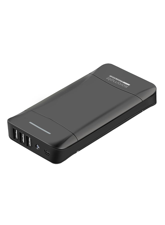 PROMATE - 20800.0 mAh 20800 mAh Power Bank, Ultra-High Capacity Power Bank With 3 USB Ports 3.1A Portable Charger Black - Image 1
