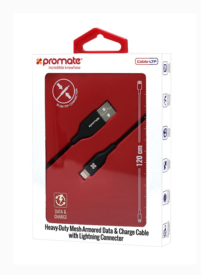 USB And Charge Cable with Short-Circuit Protection for iPhone7, 7 Plus, 6s, 6s Plus, 6, 6 Plus, 5 5S, 5C, SE, iPad, iPod Silver