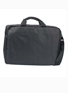 PROMATE Premium Lightweight Messenger Bag for Laptops up to 15.6” with Front Storage Zipper Black  - Image 2