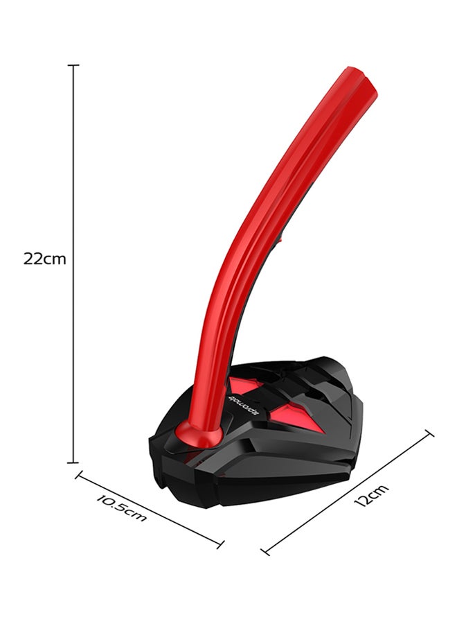 PROMATE - Desktop Microphone, Professional Digital 3.5mm Jack Microphone Stand with Adjustable Neck for Laptop, PC, iMac, Gaming Skype Audio Recording, Tweeter-4 Red TWEETER-4.RED Red/Black - Image 1