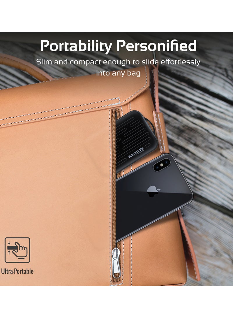 PROMATE - Wireless Earbud with Power Bank, Smallest True Wireless Bluetooth Headphone with 5000mAh Charging Case, Noise Cancelling and Built-In Mic for all Bluetooth Enables Devices, PowerBeat Black - Image 1