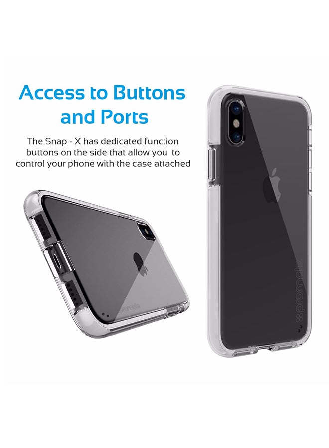 PROMATE - Polycarbonate iPhone X Case, Super-Slim Protective Transparent Back Bumper Case Cover with Scratch Resistance and Drop Protection for 5.8 Inch Apple iPhone X Grey - Image 1