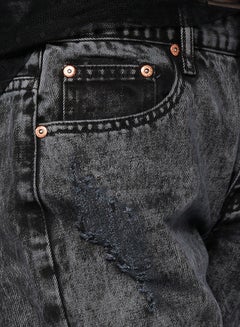 GLAMOROUS Charcoal Distressed Jeans Black  - Image 4