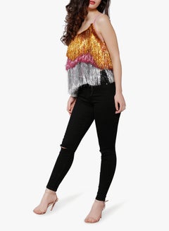 GLAMOROUS Tinsel Cami Sleeveless Top Multicolour  - Image 2