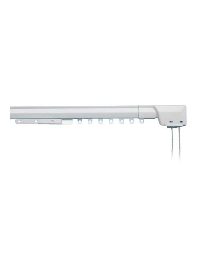AE Adjustable Curtain Rail With Hanging Hooks White - Image 2