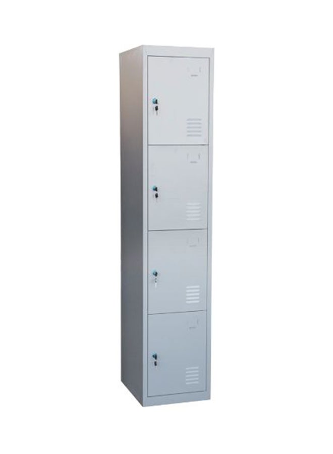 AE 4-Door Locker Cabinet Grey 45x183x40centimeter  - Image 1