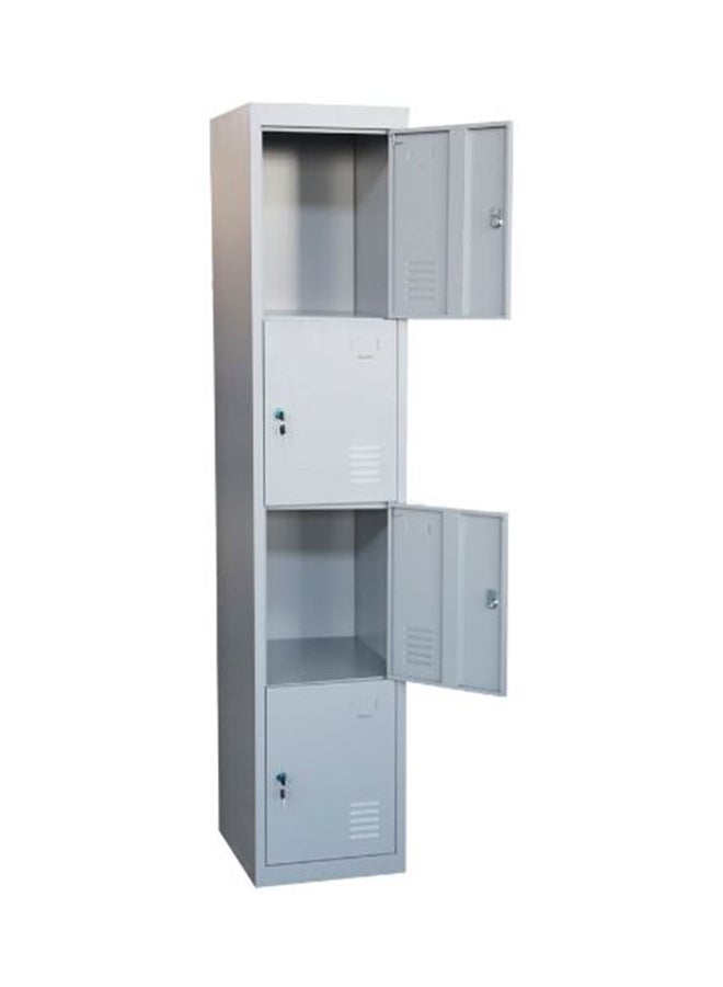 AE 4-Door Locker Cabinet Grey 45x183x40centimeter  - Image 3