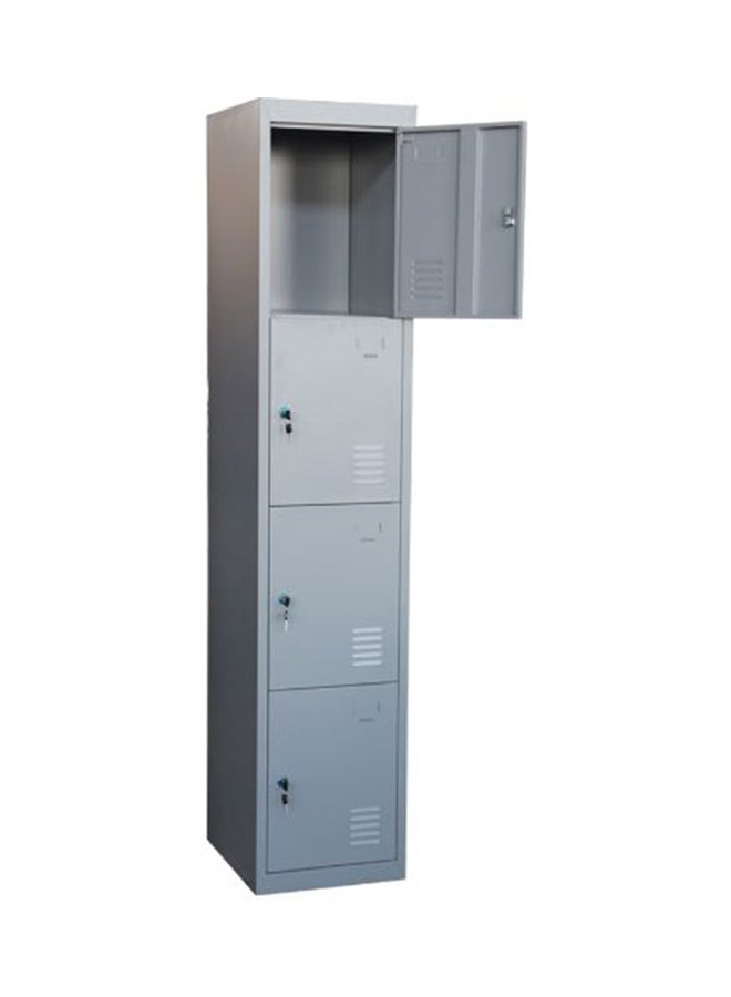 AE 4-Door Locker Cabinet Grey 45x183x40centimeter  - Image 2