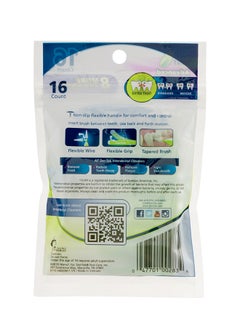 Dentek 16-Piece Easy Brush Interdental Cleaners Green  - Image 2