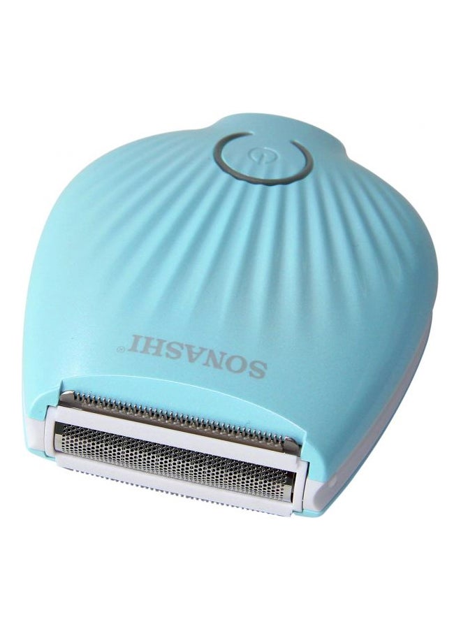 SONASHI Rechargeable Mini Lady Shaver With Sharp Stainless Steel Blade Continuous Working Time of 90 Minutes Portable And Washable Design USB Cord Pouch Cleaning Brush  SLD-815 Sea Green  - Image 2