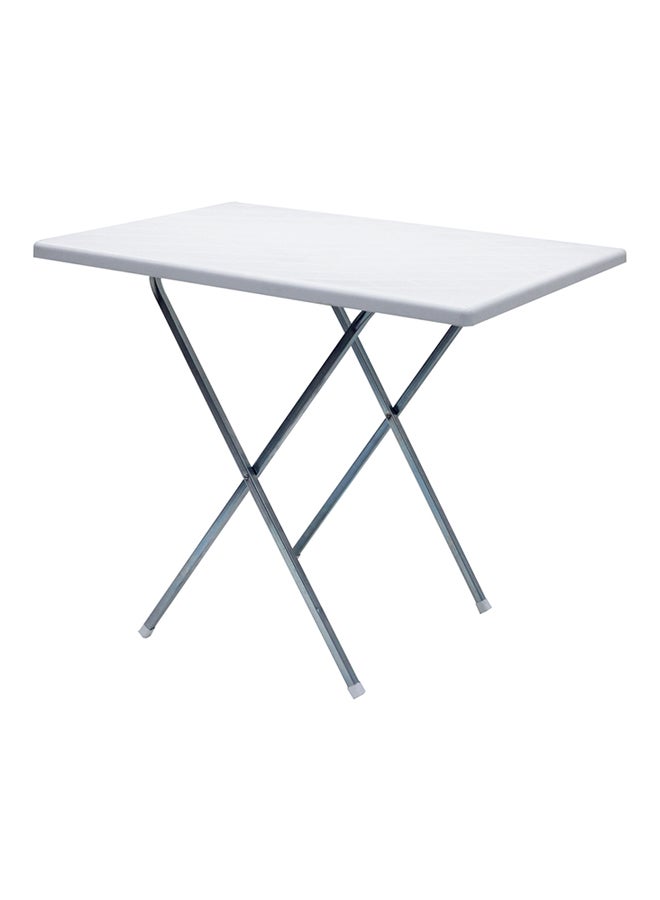 Cosmoplast - Folding Picnic Table With Steel Legs White - Image 1