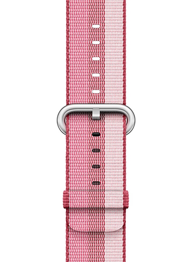 Ozone - Woven Replacement Strap Band For Apple Watch Series 3/2/1 Berry - Image 1