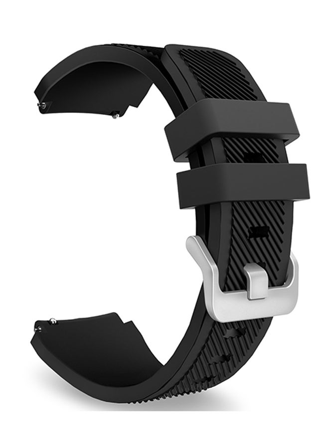 Replacement Silicone Band For Samsung Gear S3 Frontier/S3 Classic Black  - Image 1
