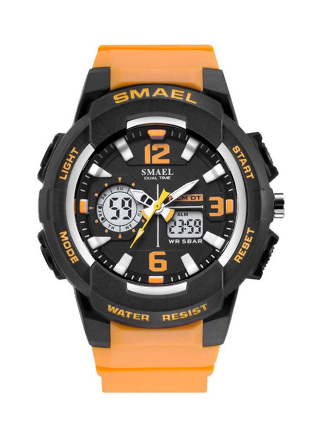 women Sweet Rescue Carbon Fibre Analog-Digital Watch SL1643-OR