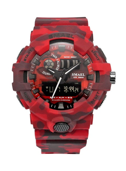 Men's Army Trde Series Rubber Analog-Digital Watch 8001-RDCM