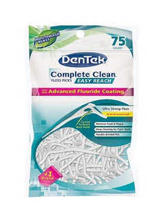 Dentek Complete Clean Y Floss Picks White 