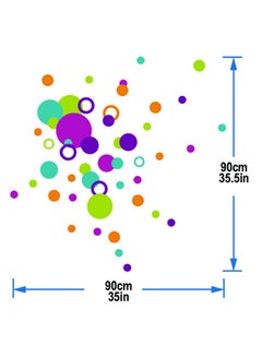 Stickie Art Colorful Circles Wall Decal - Medium -  STA-115 Multicolour 50x70cm  - Image 1
