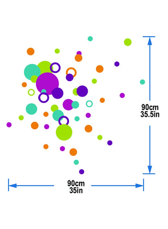Stickie Art Colorful Circles Wall Decal - Medium -  STA-115 Multicolour 50x70cm - Image 1