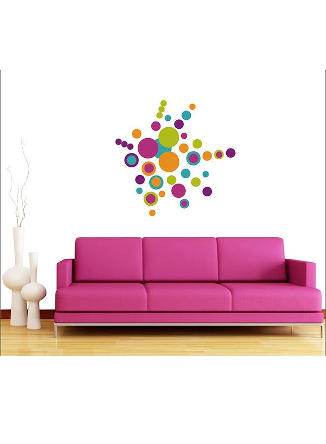 Stickie Art Colorful Circles Wall Decal - Medium -  STA-115 Multicolour 50x70cm - Image 2