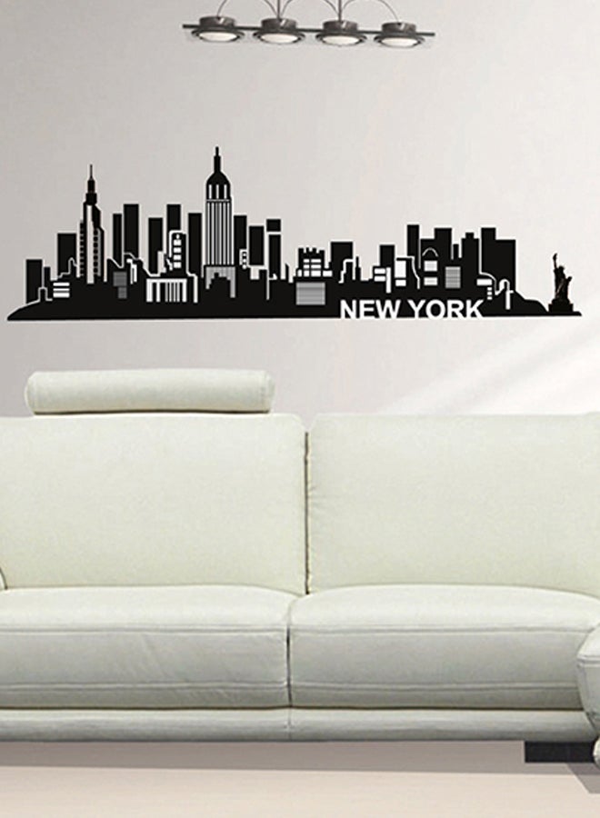 New York Skyline Wall Stickers Home Decoration Diy Removable Wall Decals For Living Room Bedroom Medium Sta-126 Black 50x70cm - v1517561521/N13136503A_1