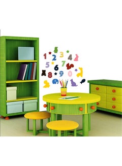 Stickie Art Colorful Numbers Wall Decal - Medium -  STA-134 Multicolour 50x70centimeter  - Image 1