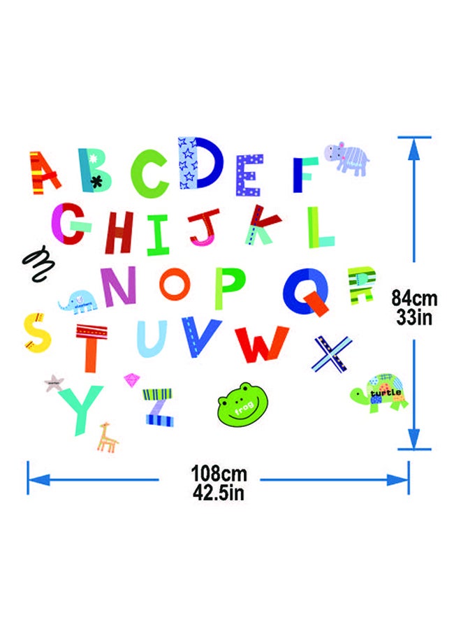 Stickie Art Colorful Alphabets Wall Stickers Home Decoration Diy Removable Wall Decals For Living Room Bedroom Medium Sta-123 Multicolour 50x70cm - Image 2