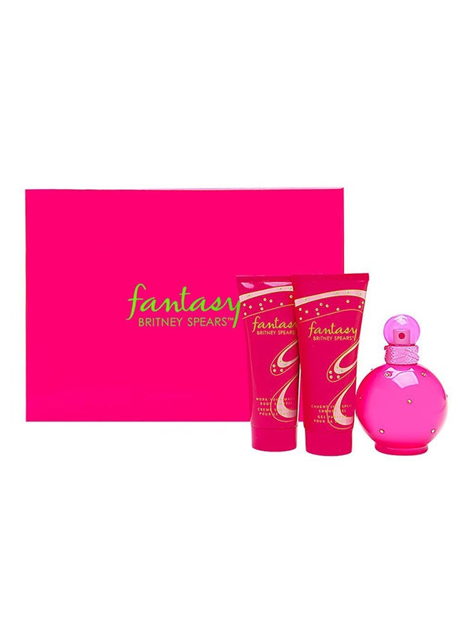 Britney Spears 3-Piece Fantasy Gift Set EDP - 3.3oz, Body Souffle - 3.3ozml 