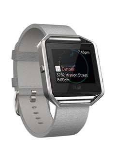 Fitbit Blaze Leather Band With Frame Mist Grey  - Image 2