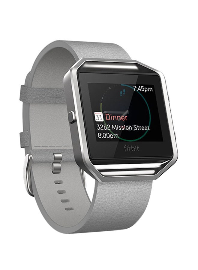 Fitbit Blaze Leather Band With Frame Mist Grey  - Image 2