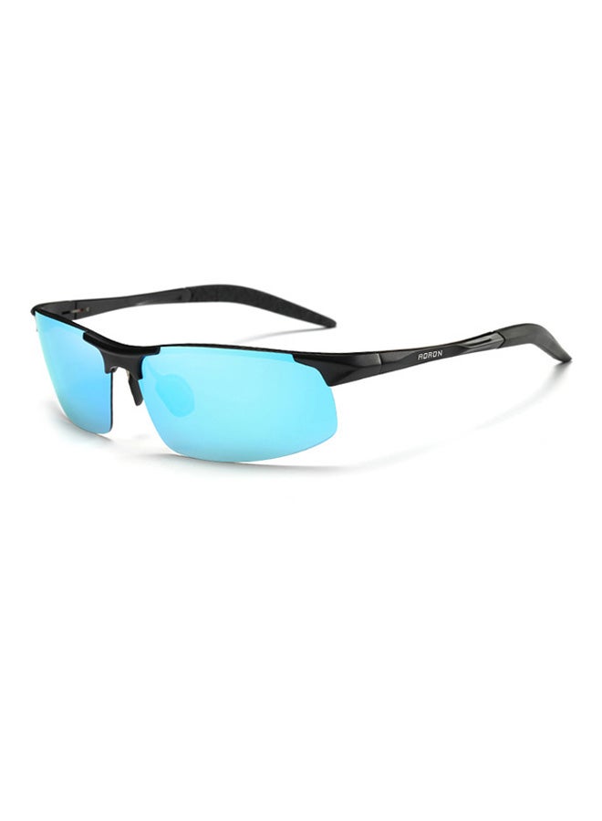Aoron Women's Semi-Rimless Polarized Wrap Frame Sunglasses - Lens Size: 68 mm 