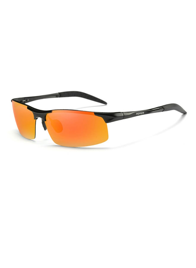 Aoron Women's Semi-Rimless Polarized Wrap Frame Sunglasses - Lens Size: 68 mm 