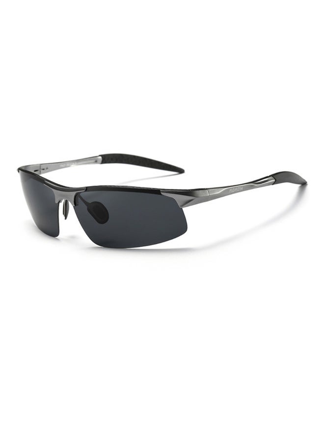 Aoron Women's Semi-Rimless Polarized Wrap Frame Sunglasses - Lens Size: 68 mm 