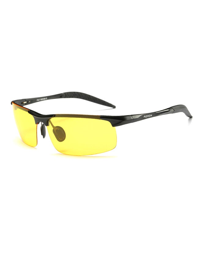 Aoron Women's Semi-Rimless Polarized Wrap Frame Sunglasses - Lens Size: 68 mm 