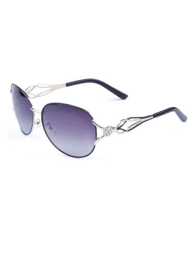 أورون نظارة شمسية بإطار آفياتور كامل الحواف وعدسات مستقطبة - مقاس العدسة: 58 مم للنساء