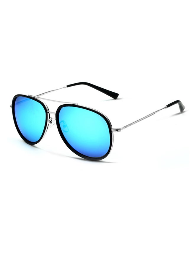 Veithdia Women's Full Rim Polarized Aviator Frame Sunglasses - Lens Size: 55 mm