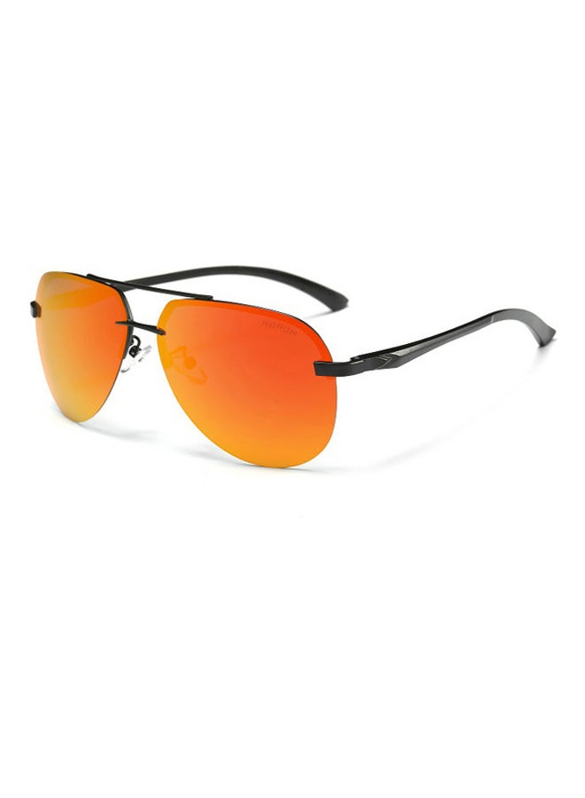 Men's Semi-Rimless Polarized Aviator Frame Sunglasses - Lens Size: 64 mm - v1517812827/N13207011A_1