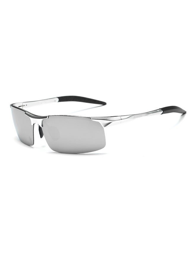 Aoron Women's Semi-Rimless Polarized Wrap Frame Sunglasses - Lens Size: 68 mm 