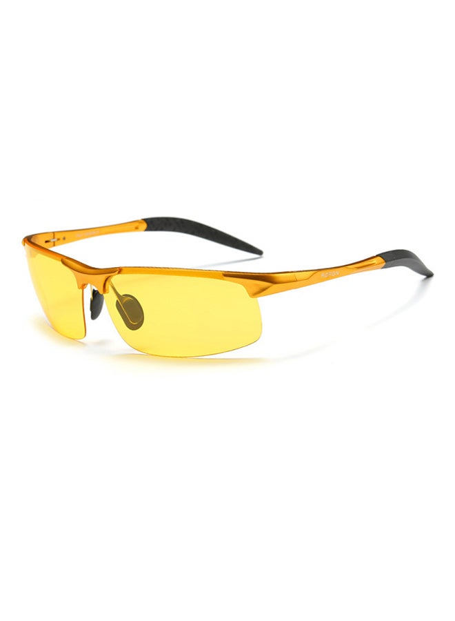 Aoron Women's Semi-Rimless Polarized Wrap Frame Sunglasses - Lens Size: 68 mm 