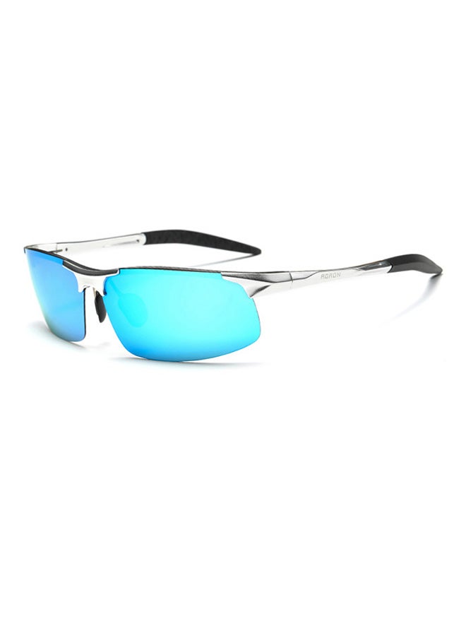 Aoron Women's Semi-Rimless Polarized Wrap Frame Sunglasses - Lens Size: 68 mm 
