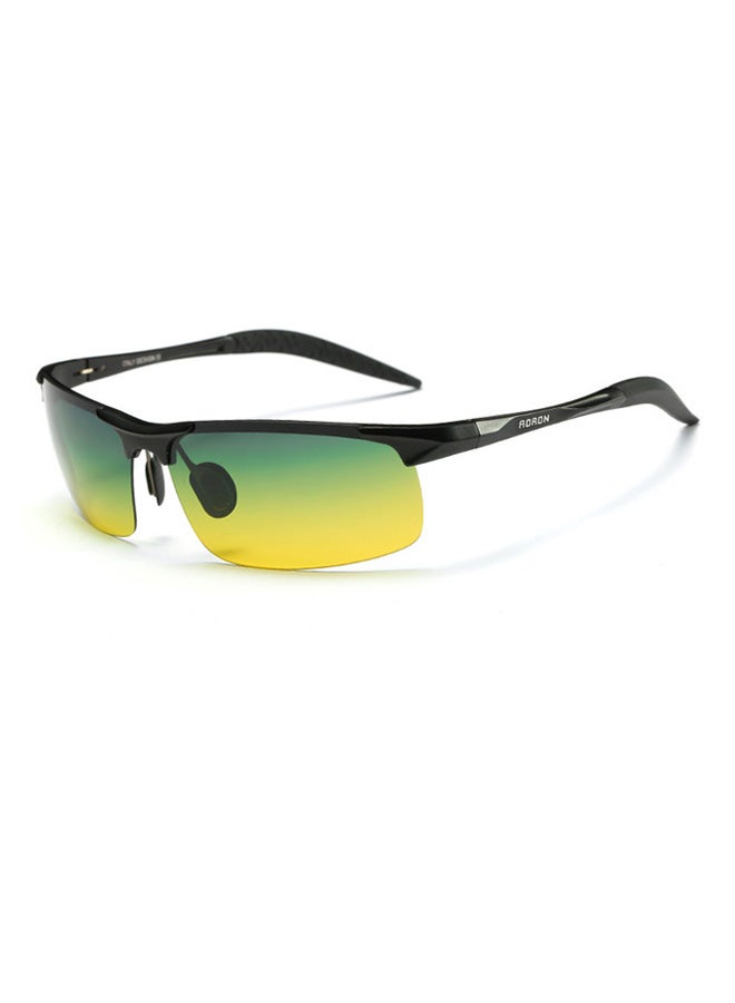Aoron Women's Semi-Rimless Polarized Wrap Frame Sunglasses - Lens Size: 68 mm 