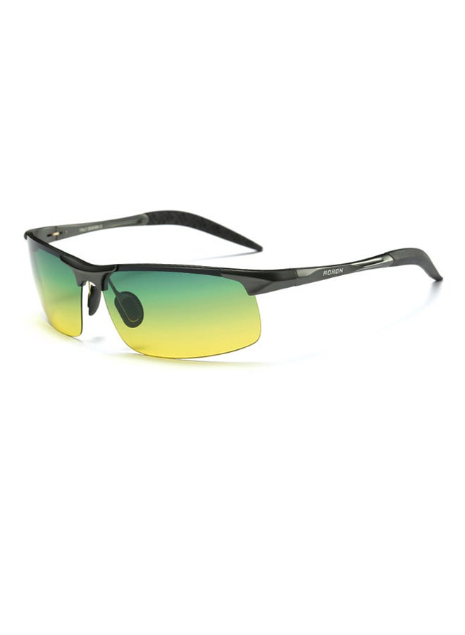 Aoron Women's Semi-Rimless Polarized Wrap Frame Sunglasses - Lens Size: 68 mm 