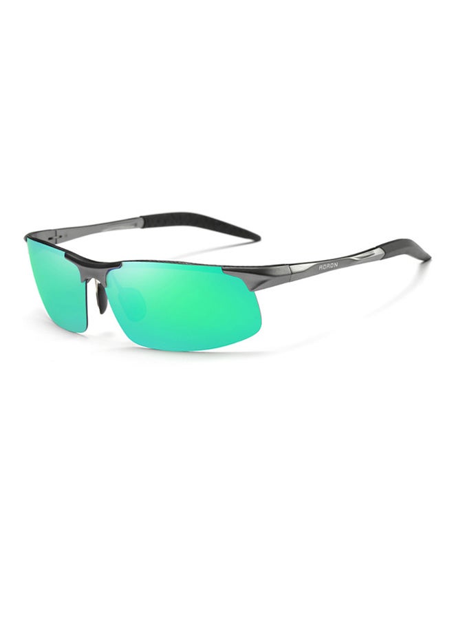 Aoron Women's Semi-Rimless Polarized Wrap Frame Sunglasses - Lens Size: 68 mm 