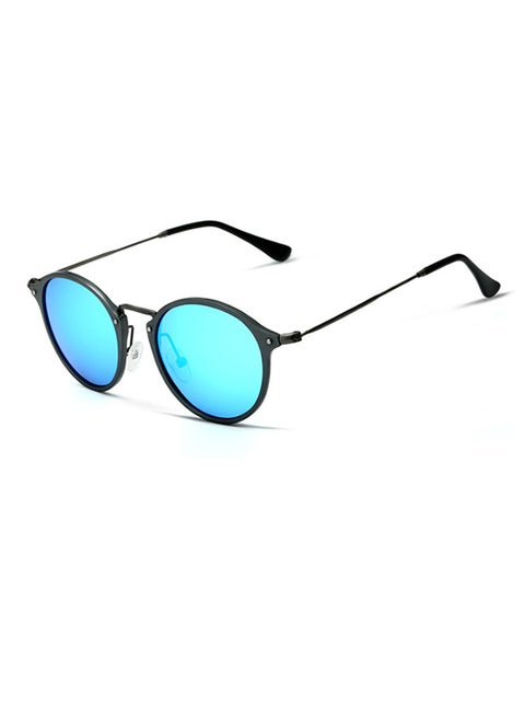 Full Rim Round Frame Polarized Sunglasses 32619764053-3