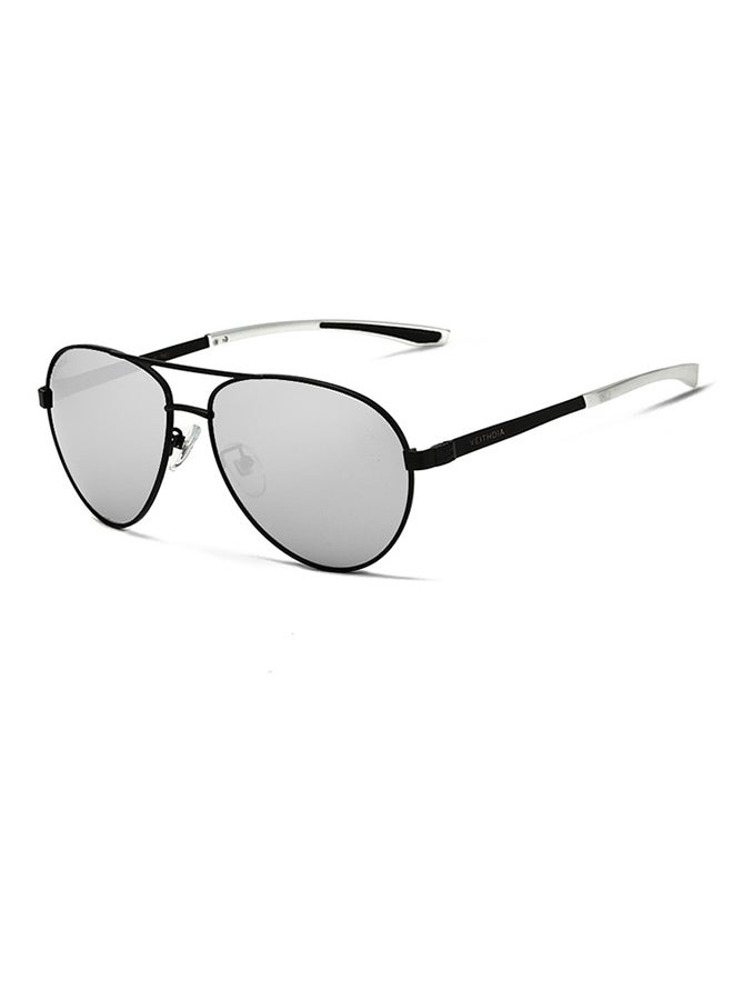 Veithdia Men's Full Rim Aviator Sunglasses - Lens Size: 60 mm