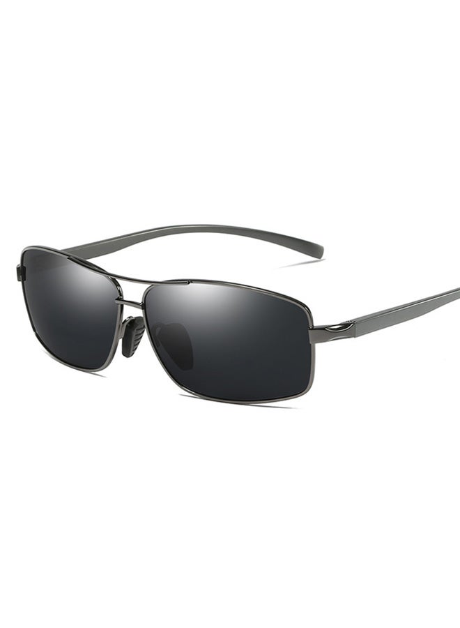 Aoron - Men's Full Rim Polarized Rectangular Frame Sunglasses - Lens Size: 62 mm - Image 1