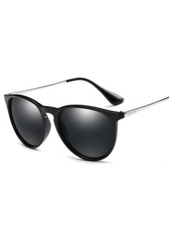 Aoron Full Rim Polarized Round Frame Sunglasses - Lens Size: 60 mm 