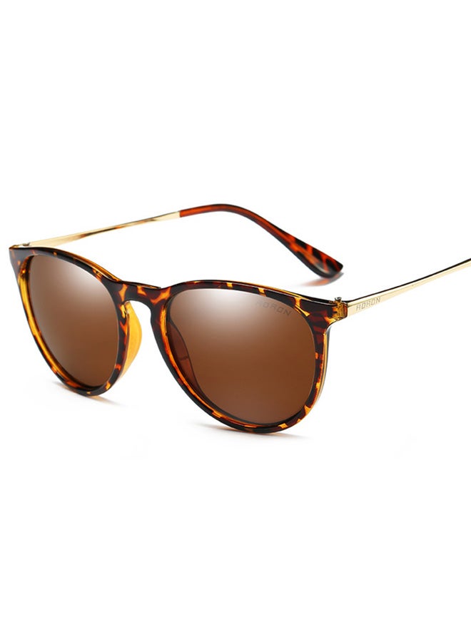 أورون نظارة شمسية بإطار دائري كامل الحواف وعدسات مستقطبة - مقاس العدسة: 60 مم