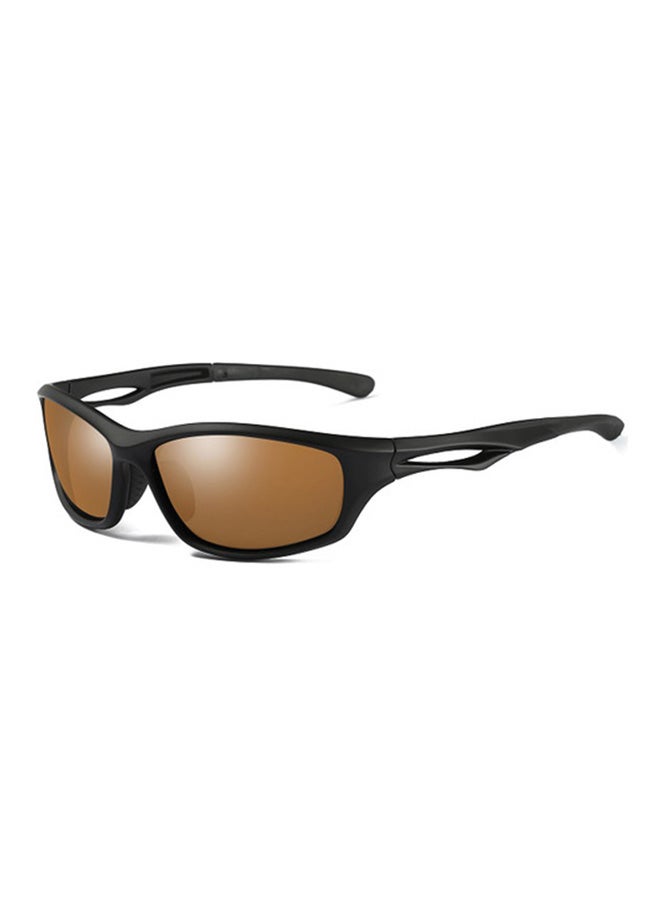 Aoron Women's Full Rim Polarized Wrap Frame Sunglasses - Lens Size: 70 mm 