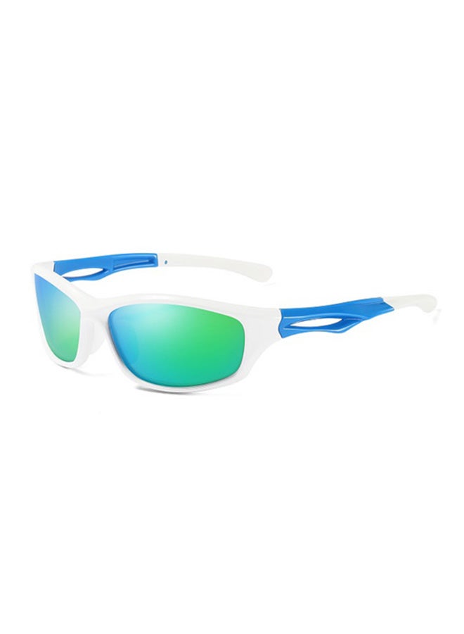 Aoron Women's Full Rim Polarized Wrap Frame Sunglasses - Lens Size: 70 mm 
